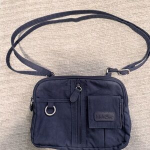 Multisac Navy Compact Crossbody Bag for Women